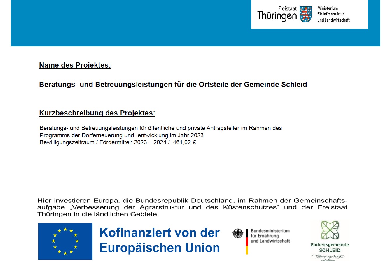 Publizität Beratungs- und Betreuungsleistungen DE 2023